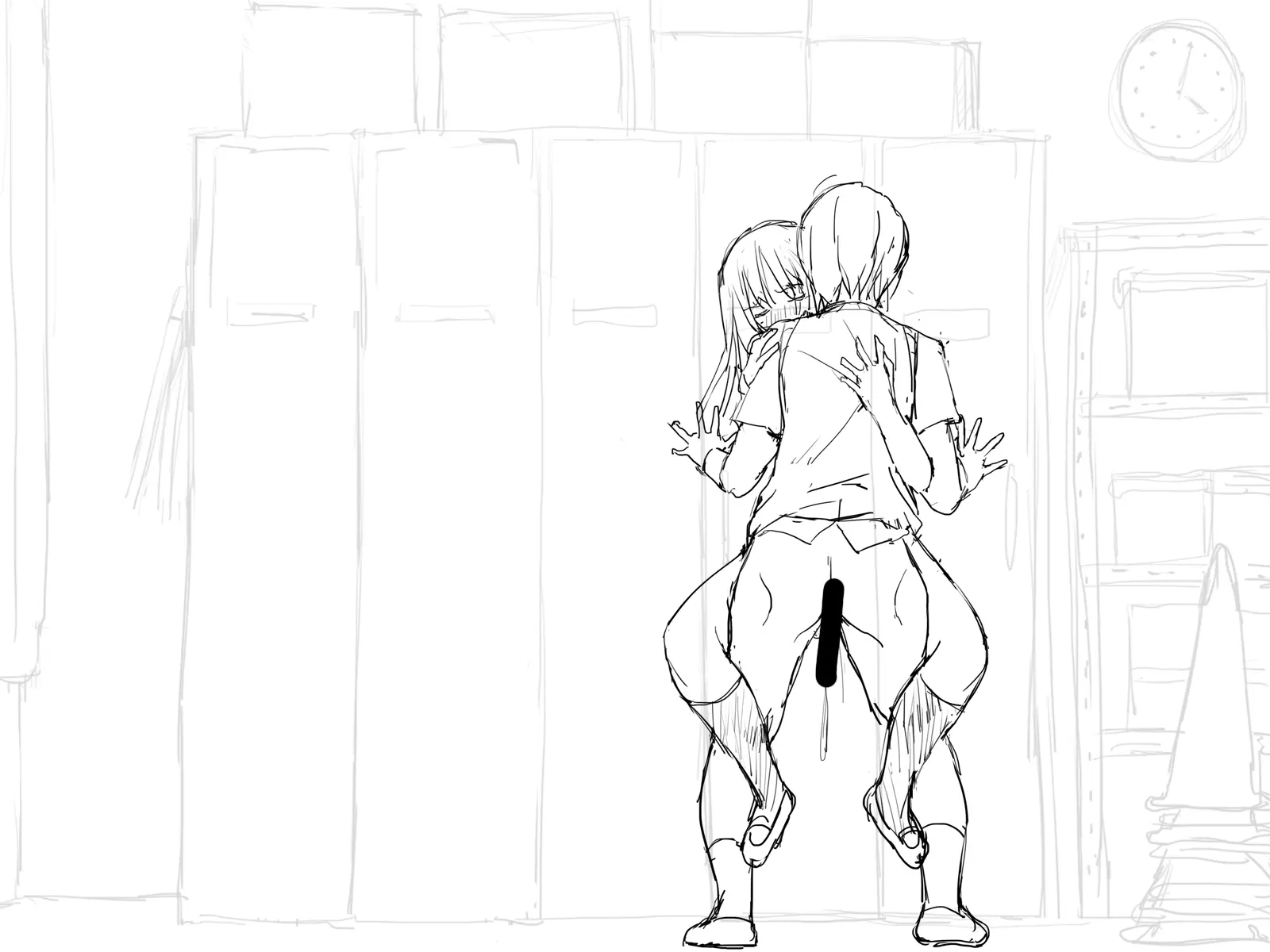 Kanojo Ga Aitsu Ni Sareta Koto_Rough Sketch